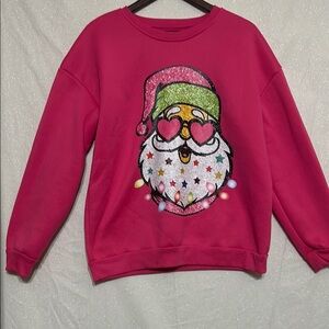 Vibrant Pink Holiday Sweatshirt
